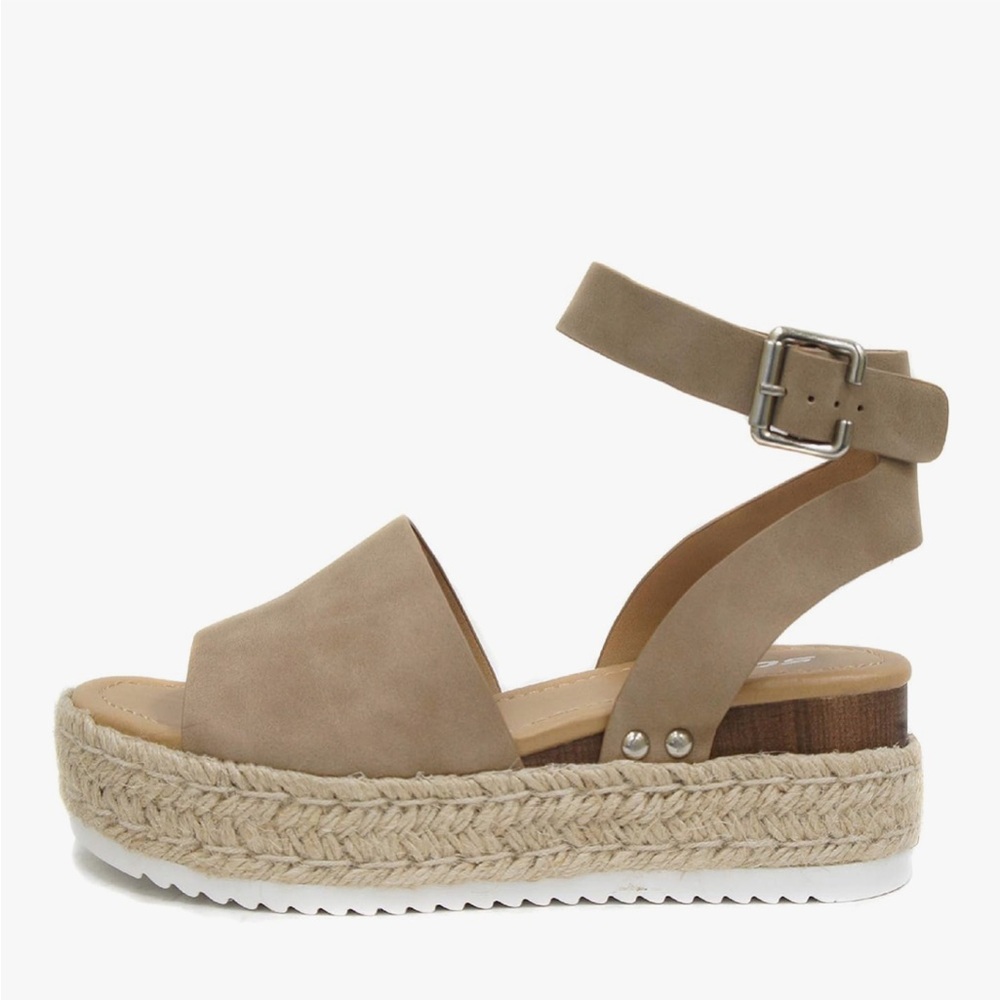 Women’s Soda topic Tan Espadrille Shoes